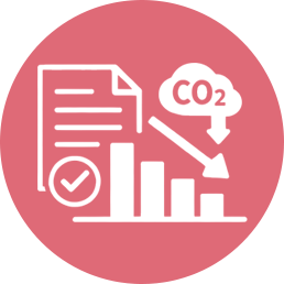 Ícone - gráfico de CO2